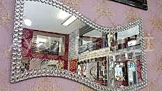 Dalgalı Taş Model Taşlı Ayna