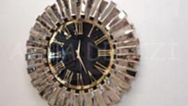 Güneş Golden Jet Black Model Altın Siyah Renk Aynalı Duvar Saati