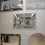 Akustik White Small Silver Model Beyaz Şeffaf Renk Modern Ayna-13
