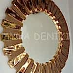 Güneş Golden Bronze Model Altın Bronz Renk Modern Ayna-10