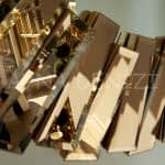 Güneş Golden Bronze Model Altın Bronz Renk Modern Ayna-15