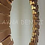 Güneş Golden Bronze Model Altın Bronz Renk Modern Ayna-18