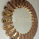 Güneş Golden Bronze Model Altın Bronz Renk Modern Ayna-2