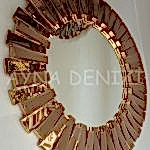 Güneş Golden Bronze Model Altın Bronz Renk Modern Ayna-5