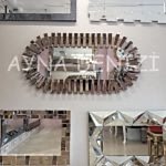 Güneş Piyano Black Bronze Model Siyah Bronz Renk Modern Ayna-5