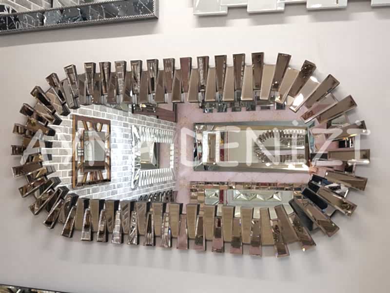 Güneş Piyano Black Bronze Model Siyah Bronz Renk Modern Ayna