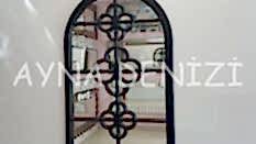 Jerez Model Siyah Renk Dekoratif Pencere Ayna