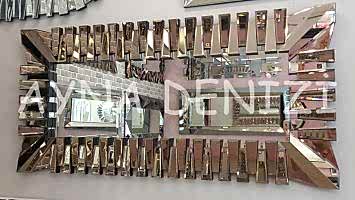 Akustik Black Bronze Model Siyah Bronz Renk Modern Ayna
