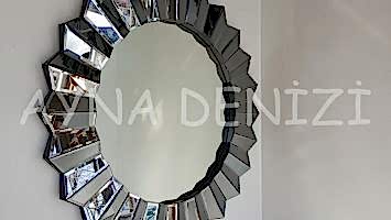 Madalyon Black Smoked Model Siyah Füme Renk Modern Ayna