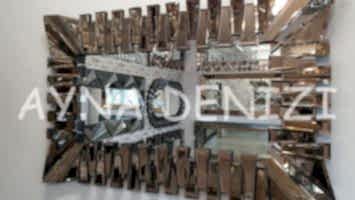 Akustik Black Small Bronze Model Siyah Bronz Renk Modern Ayna