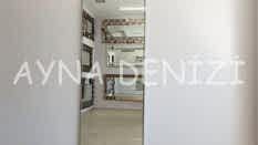 Majeste Elegant Model Platin Gümüş Renk Metal Çerçeveli Boy Aynası