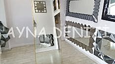 Majeste Luxury Model Yellow Gold Altın Renk Metal Çerçeveli Ayaklı Boy Aynası