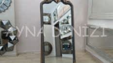Princess Anthracite Gold Model Antrasit Altın Renk Ayaklı Boy Aynası