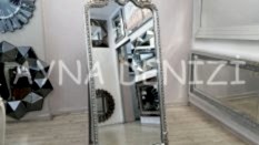Princess Silver Model Gümüş Renk Ayaklı Boy Aynası