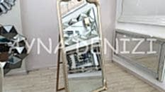 Princess Shiny Gold Model Platin Altın Renk Ayaklı Boy Aynası