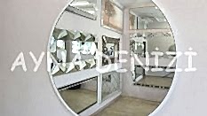 Circle Eighty White Model Beyaz Renk Metal Çerçeveli Yuvarlak Dairesel Dekoratif Ayna