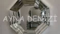 Angled Small Silver Model Modern Ayna
