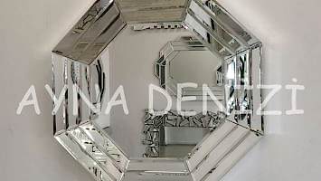 Angled Small Silver Model Modern Ayna
