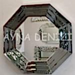 Angled Small Smoked Model Modern Ayna-2