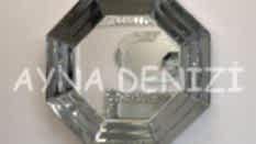 Angled Small Smoked Model Modern Ayna