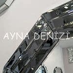 Angled Small Smoked Model Modern Ayna-33