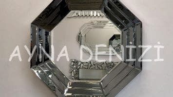 Angled Small Smoked Model Modern Ayna