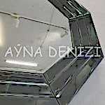 Angled Small Smoked Model Modern Ayna-36