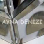 Angled Small Smoked Model Modern Ayna-40