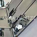 Angled Small Smoked Model Modern Ayna-44