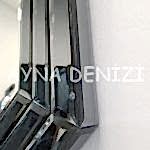 Angled Small Smoked Model Modern Ayna-47