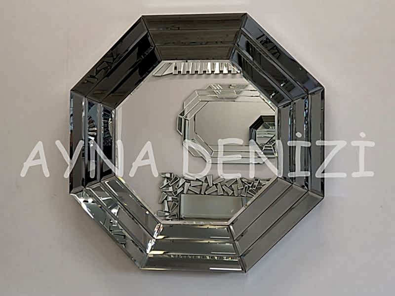 Angled Small Smoked Model Modern Ayna